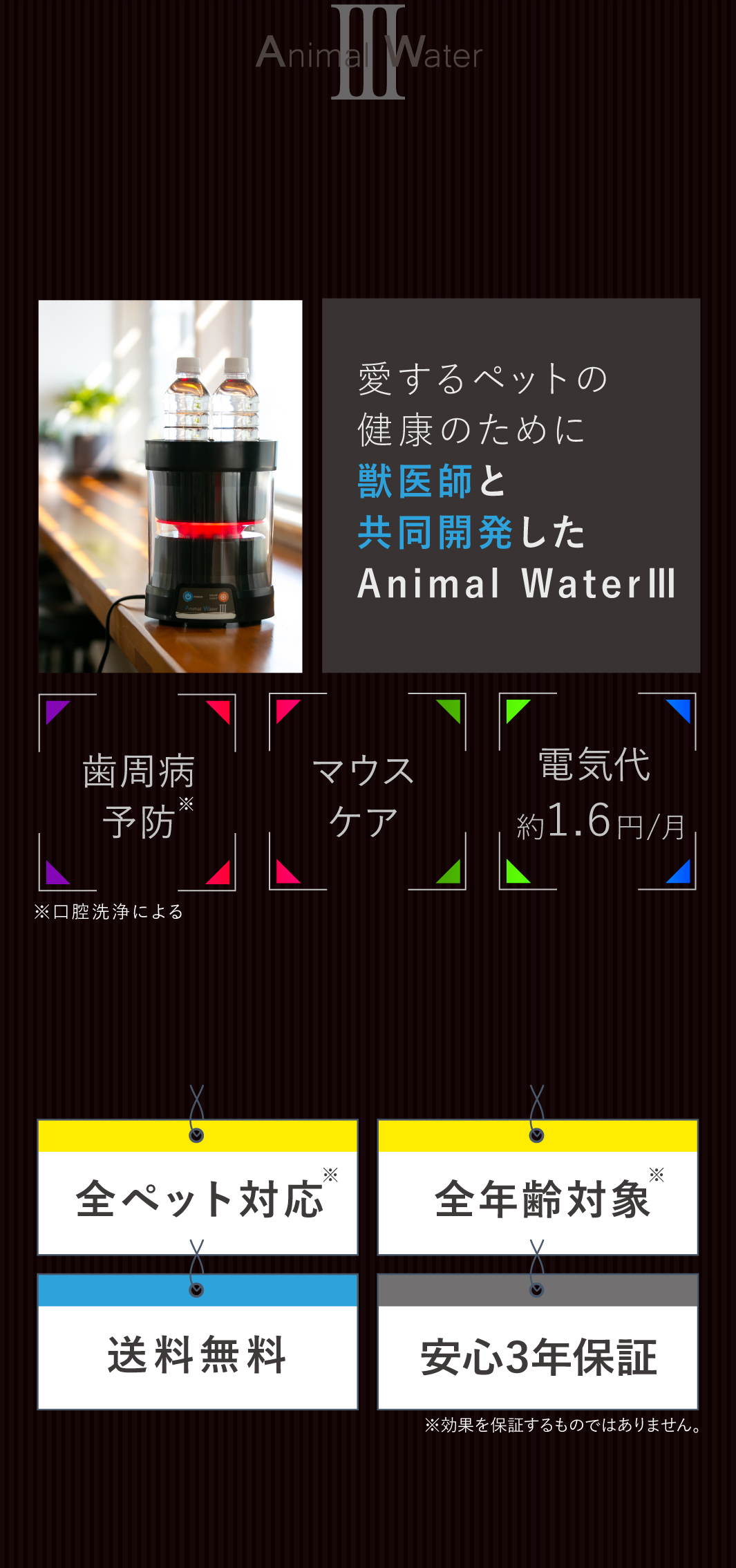 アニマルウォーター Ⅲ Animal Water 3 ペットのデンタルケア mail